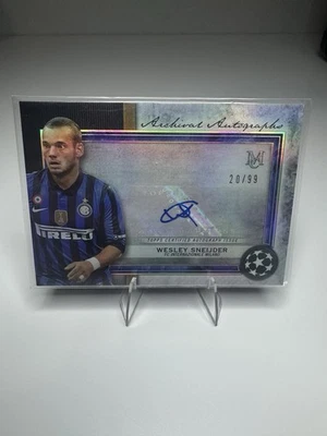 2020-21 Topps Museum Collection UCL - Archival Auto Wesley Sneijder #AA-WS /99 - Image 1 of 4