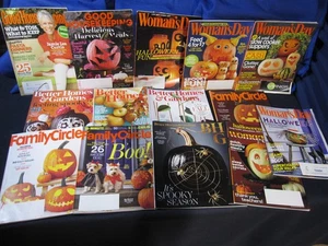 HUGE Set of 14 Halloween Magazines (Woman's Day , GHK, Family Circle, BHG) - Picture 1 of 24