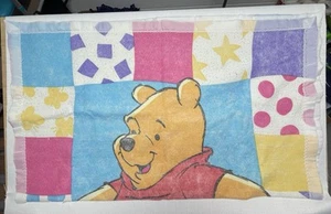 Vintage Disney 45”x35” Beacon Winnie the Pooh Baby Blanket Patchwork Acrylic - Picture 1 of 6
