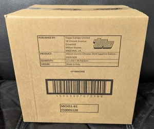2024 Topps Marvel Chrome Sapphire Edition 12 Box Sealed CASE - Picture 1 of 5