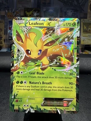 Pokémon Leafeon EX Holo Ultra Rare Card 10/83 XY Generations - Image 1 of 4