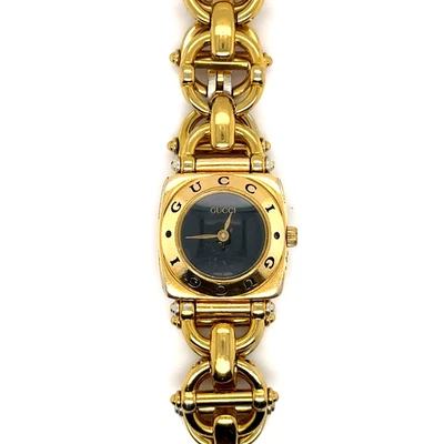 Vintage Gucci Horsebit Quartz Swiss-Made Gold-Plated Women’s Watch 6400L - Image 1 of 4
