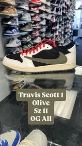 Nike Air Jordan 1 Low Retro OG Travis Scott Olive DZ4137 106 Größe 11 Originalkarton - Bild 1 von 5