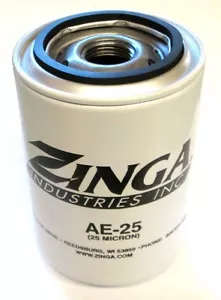 ZA AE-25 - Zinga Spin-on-Filter 25 Mikrometer 1"" - 12 Gewinde 3,8"" Durchmesser 5,8"" Tal - Bild 1 von 3