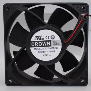 1PCS New CROWN AGD12038B24J Cooling Fan 12038 DC24V 0.9A 12CM 2Pin - Bild 1 von 1