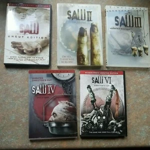 Saw 1- 4 and 6  DVD Collection Movies Horror Film Lot - Bild 1 von 7