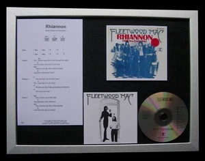 FLEETWOOD MAC Rhiannon LTD GALLERY QUALITY CD FRAMED DISPLAY+EXPRESS GLOBAL SHIP - Picture 1 of 7