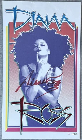 The Supremes Diana Ross Signed In Person Limited Edition Poster - Authentic Cover