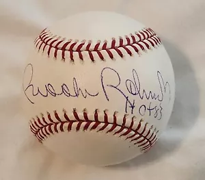 Brooks Robinson MLB ball SIGNED "HOF 83" huge AUTO REGGIEJACKSON.COM RJ.COM - Picture 1 of 6