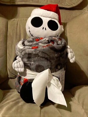 Disney Pesadilla antes de Navidad JACK SKELLINGTON Almohada Buddy & Throw Foto 1 de 4