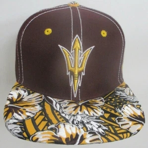 Arizona State Sun Devils Hat Snapback NCAA Zephyr Brand Embroidery Brim Cap ASU - Picture 1 of 5