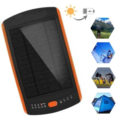 Solar Charger 23000mAh Solar Power Bank USB Portable Charger with LED Flashlight - Image 1 of 4
