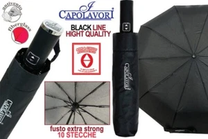 Ombrello da Pioggia Apri e Chiudi Automatico Extra Strond 10 Stecche - Foto 1 di 1