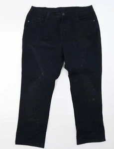 Pantaloni blu Sonja da uomo cotone taglia 38 L30 con bottoni normali - Foto 1 di 12