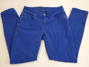 Eileen Fisher Size 2 Royal Blue 5-Pocket Jeans - Picture 1 of 11