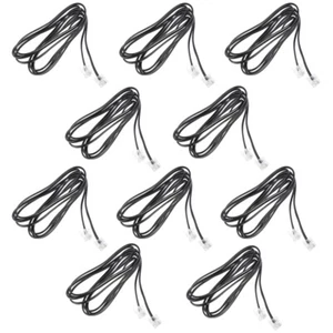 10 PCS Phone Line Cord RJ11 Connecting Wire Telephone Telephone Cord - Zdjęcie 1 z 12