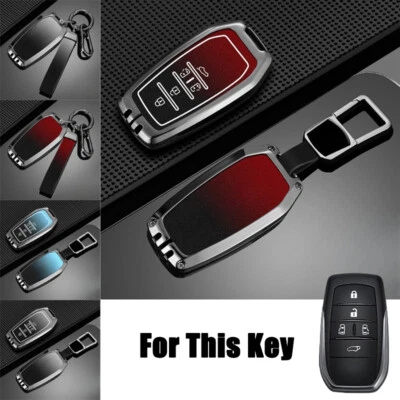 Zinc Alloy TPU Car Remote Key Fob Case Cover For Toyota Previa Alphard 2014+ Foto 1 de 4