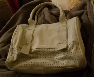 B Makowsky GRAY LEATHER PURSE~Bag, handbag, satchel - Picture 1 of 11
