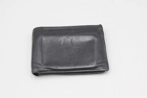 Ralph Lauren Polo schwarze Herren-Geldbörse aus Leder mit Doppelfaltung großes Pony-Logo Standardgröße - Bild 1 von 9