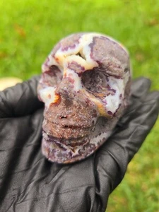 TOTENKOPF Druzy Purple Sphalerit, 100 % natürlicher Kristall, Big Druzy  - Bild 1 von 10