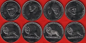 Congo Dem. Rep. set of 4 coins: 1 franc 2004 UNC - Picture 1 of 1
