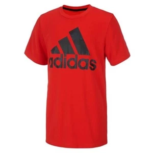 NWT Adidas boy's size 7 red/black logo graphic shirt - Picture 1 of 1