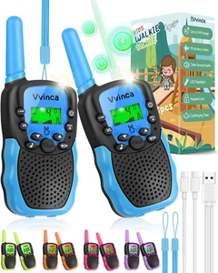 Walkie Talkies Toys for Ages 5-7, Rechargeable Walkie Talkie for 3-12 Year Old B - Picture 1 of 18