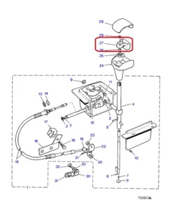 ( 1 ) GENUINE LAND ROVER FTC578 BUTTON-Shift Selector - Bild 1 von 3