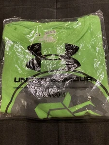 Under Armour Kulipari Spider Short Sleeve T-Shirt Hyper Green Youth Medium Loose - Picture 1 of 7