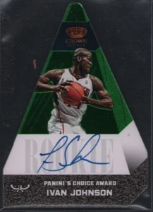 2012-13 Panini Preferred Choice Award Rookies Green #529 Ivan Johnson Auto 4/5 - Picture 1 of 1