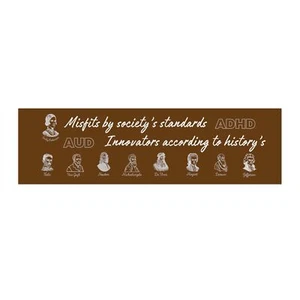 Misfits By Societys Standards Bumper Sticker - Picture 1 of 4