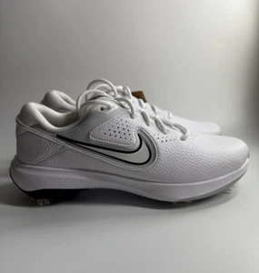 Nike Mens 7 Air Zoom Victory Pro 3 Leather Golf Shoes DV6800-101 White/Black NEW - Picture 1 of 7