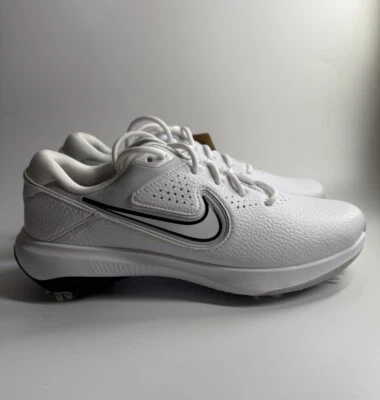 Tênis de golfe Nike masculino 7 Air Zoom Victory Pro 3 couro DV6800-101 branco/preto NOVO - Imagem 1 de 4