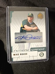 2004 SP Authentic Future Watch Auto /195 MIKE ROUSE Rookie Auto RC #123 - Picture 1 of 2