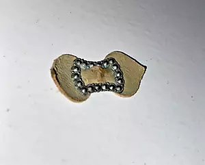 Antique doll leather Shoe buckle bow Choice - Picture 1 of 4