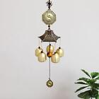 Wind Chime Pendant Retro 5 Bells Temple Wind For Outdoor Home Decor Car