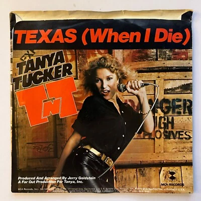 Tanya Tucker - Texas (When I Die) 1978 MCA 40976 45 rpm w/picture sleeve - VG - Image 1 of 4