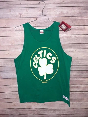 Mitchell And Ness NBA  Boston Celtics Mens XL Basketball Tank Top Shirt NEW TAGS Cover