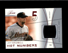 JEFF BAGWELL 2004 FLAIR HOT NUMBERS RED GAME USED JERSEY #059/175 BD2104