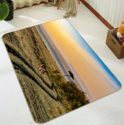 3D Prairie Tree C330 Animal Non Slip Rug Mat Round Elegant Carpet Zoe - Image 1 of 4