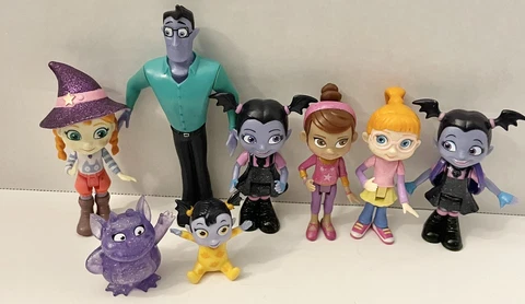 Disney Jr. Vampirina Family/Friends Toy Lot Of 8/Bridget/Poppy/Baby/Gregoria Cover