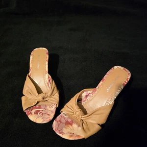 Hush Puppies Women Wedge Slides Floral Size UK 5 Camellia - Picture 1 of 8