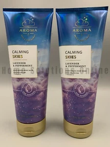 Bath & Body Works Calming Skies Lavender Peppermint Moisturizing Wash S/2 #9182 - Picture 1 of 1