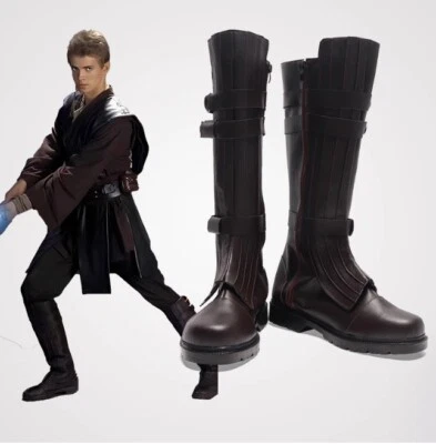 Star Wars Darth Vader Anakin Skywalker PU Botas Largas Juegos con disfraces Zapatos Accesorios Foto 1 de 4