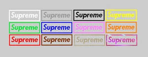 Supreme Box Logo Sticker All White or Black Free Shipping Ships Same Day ✉️ - Bild 1 von 29