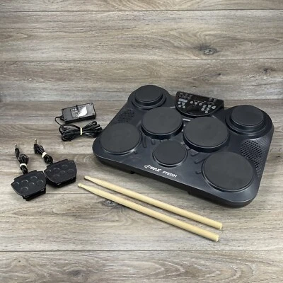 Pyle PTED01 Portátil Mesa 7 Pad Batería Digital con 2 Pedales, Baquetas Foto 1 de 4