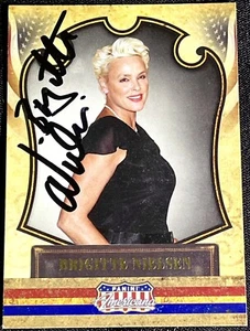 BRIGITTE NIELSEN 2011 Panini Americana AUTOGRAPH Auto signed card ROCKY IV Gitte - Picture 1 of 3