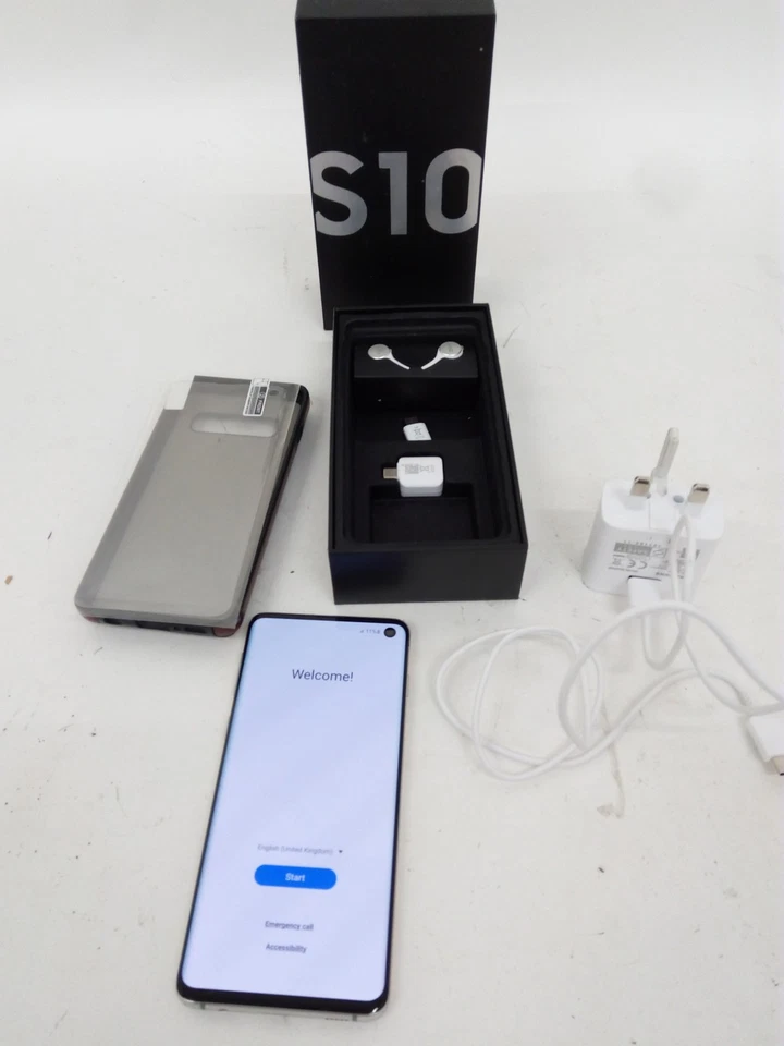 Samsung Galaxy S10 128GB Prism White Smartphone Bundle  - Image 1 of 4