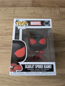 Funko Pop Marvel Scarlet Spider Kaine Spider-Man #1447 Vinyl Figure w/ Protector - Picture 1 of 2