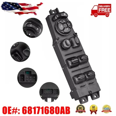 Interruptor de puerta Master Power Window para Dodge Durango 2001-2004 (4 puertas) NUEVO Foto 1 de 4